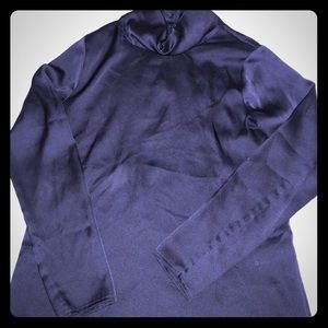 Silk cowl neck blouse